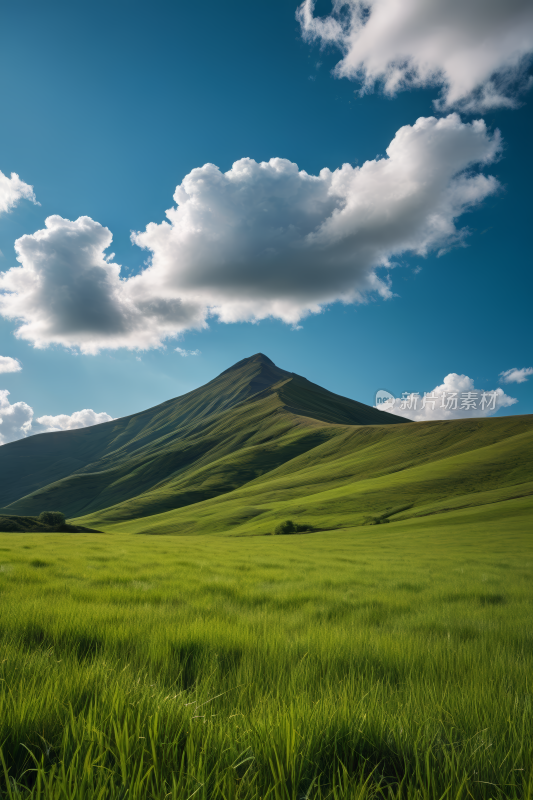 蓝天白天草原草地风景自然风光图片