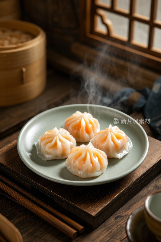 水晶虾饺中国传统经典美食中式家常美味食物