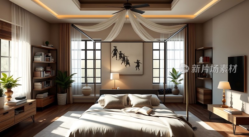 现代卧室设计简约风格温馨舒适