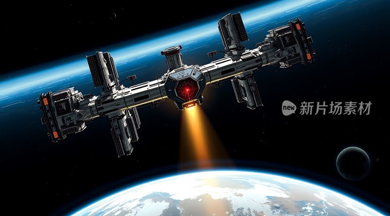 星际飞船启航探索未知宇宙