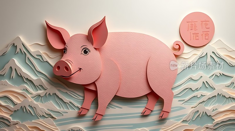 猪年大吉福运滚滚来！