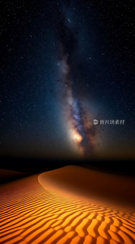 星河浩瀚沙丘静谧