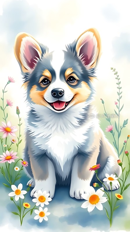 春日萌宠花开笑迎