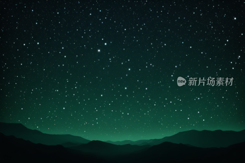 星空夜空群山繁星高清背景纹理图片