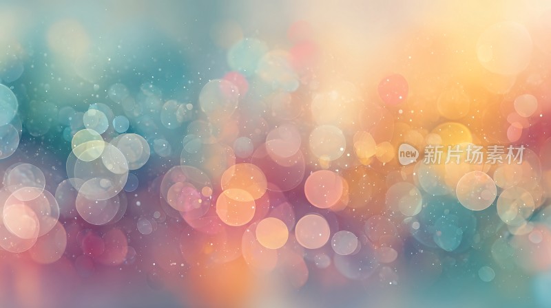 梦幻彩色光斑背景图