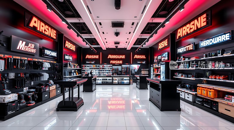 新店重装开业Airsne品牌商品展示