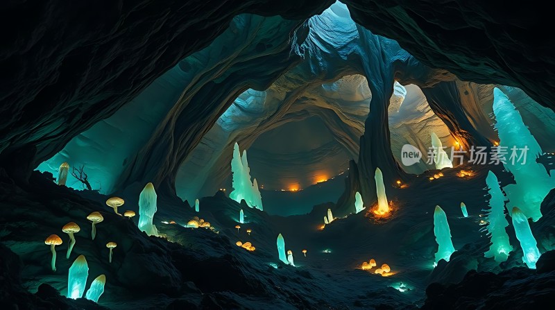 神秘洞穴奇景