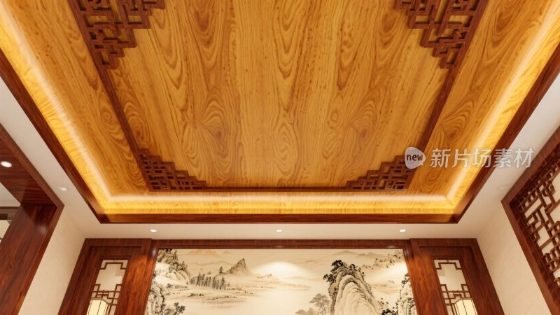 室内中式顶棚装饰