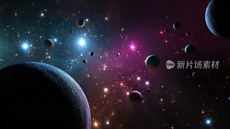 梦幻绚丽的宇宙星空景象