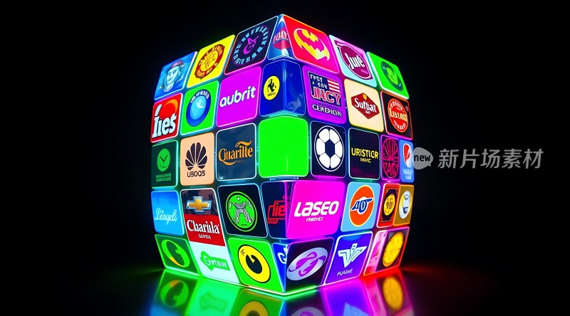 品牌logo魔方新片场素材