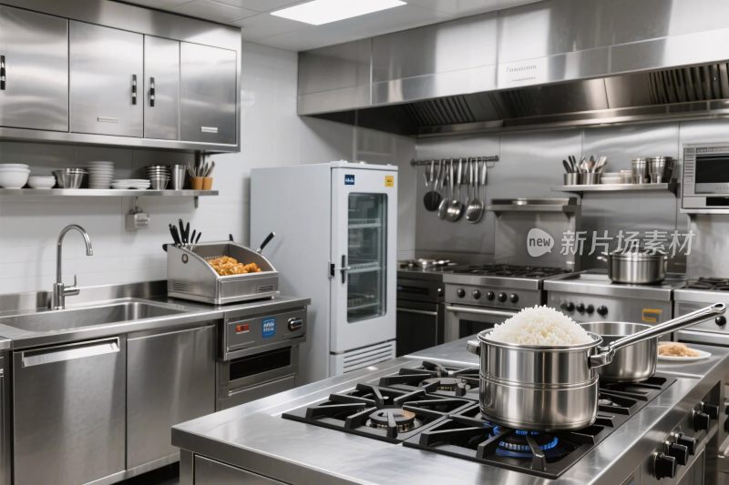 专业厨房场景