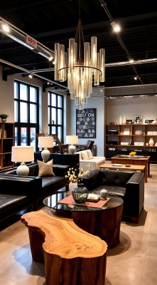 现代家居展示时尚家具与装饰品