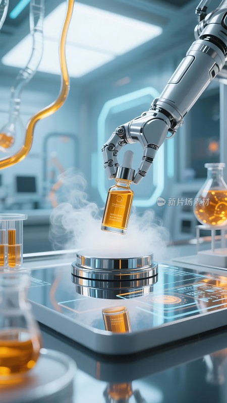 机器人实验室操作液体样本