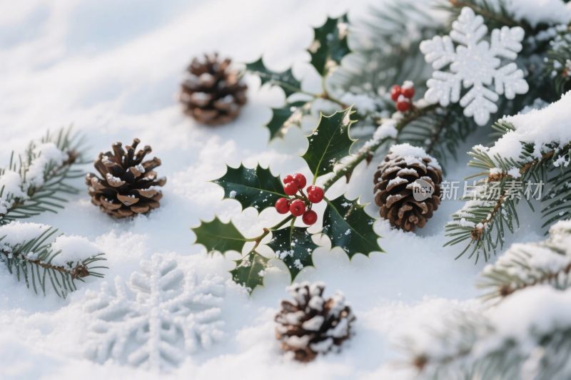 冬季圣诞装饰元素