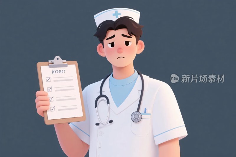 卡通护士医疗插画