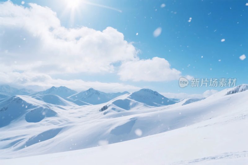 雪山雪景风景图