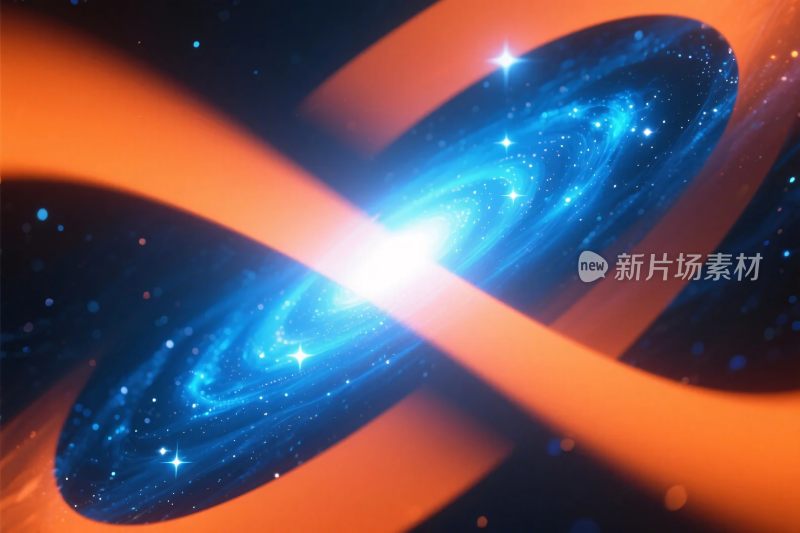 宇宙螺旋星系特效图