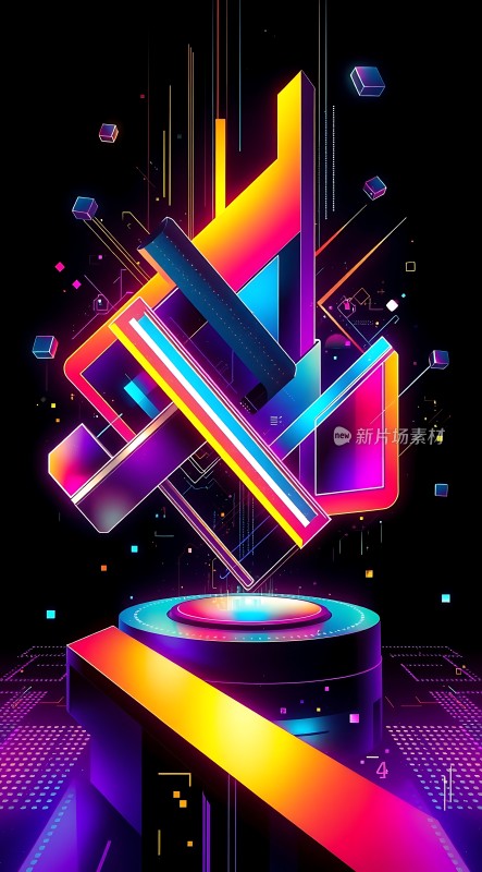 霓虹科技未来世界