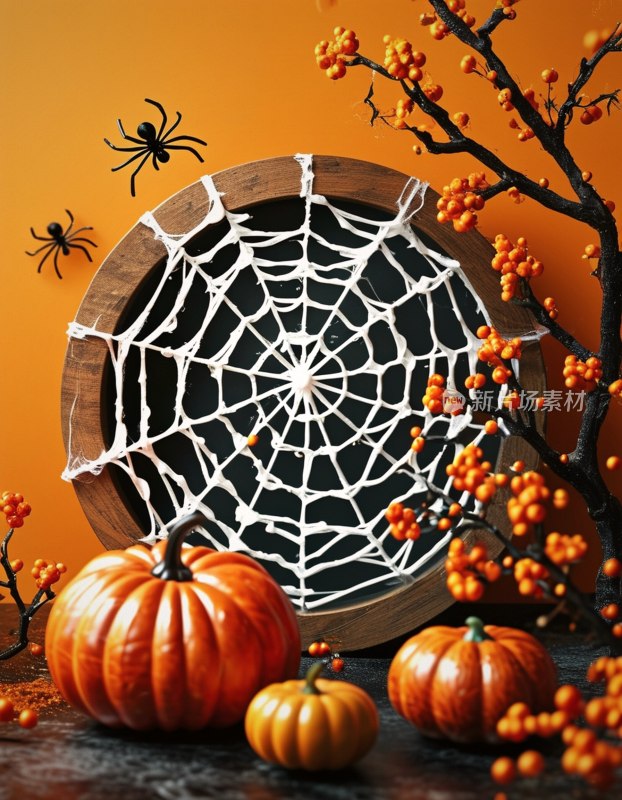 万圣节装饰蜘蛛网