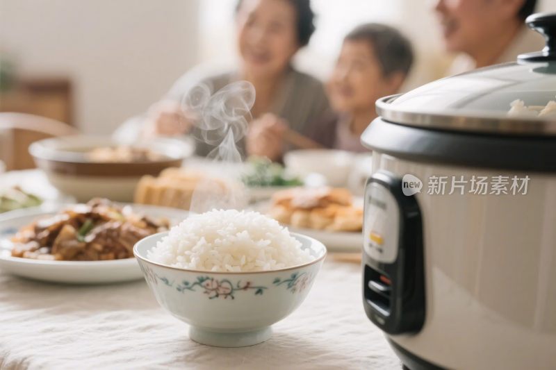 家庭聚餐餐桌场景