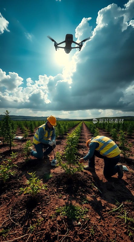 科技助力农业发展无人机监控田间作业