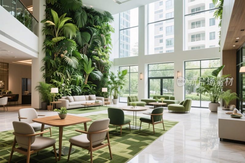 现代化绿植室内空间