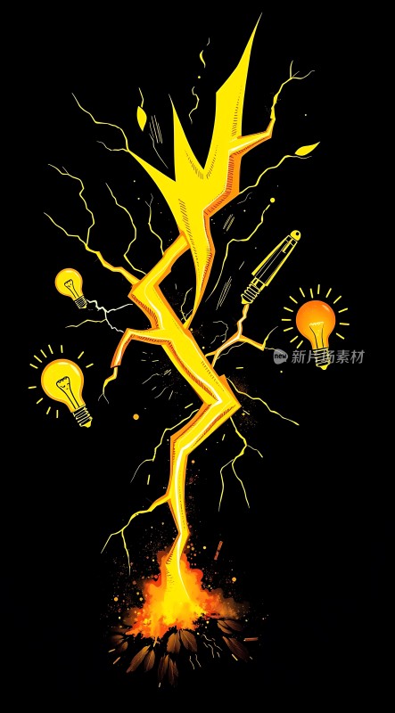 创意火花四溅灵感如闪电般迸发！