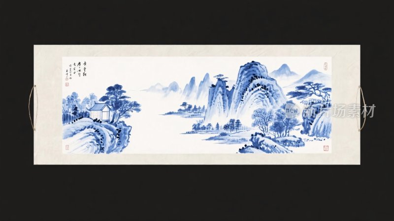 传统山水水墨画