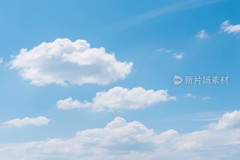 蓝色天空白云摄影