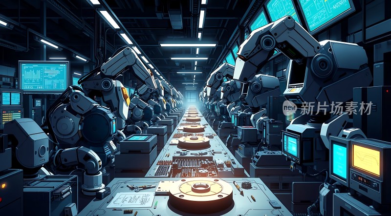 未来工厂智能机器人生产线
