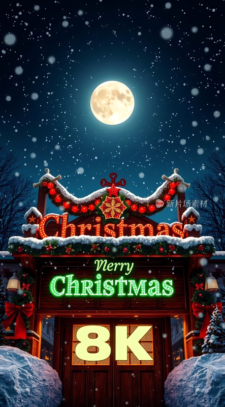 圣诞狂欢夜8K高清视觉盛宴