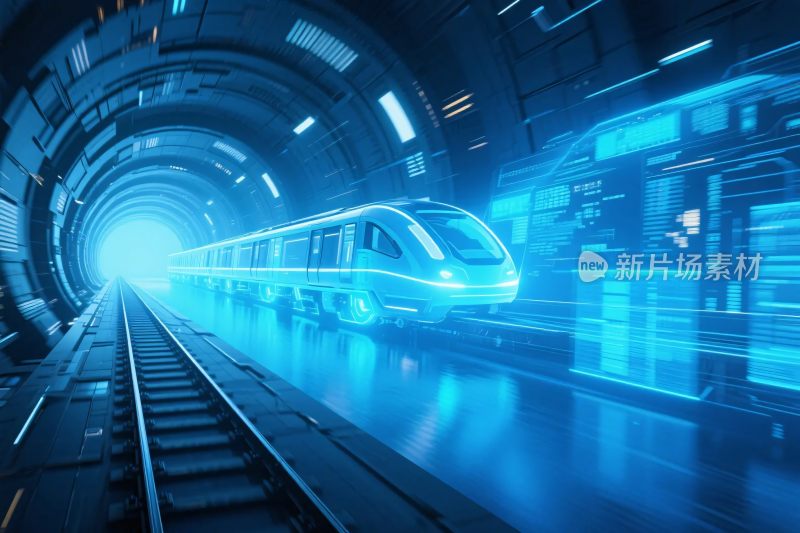 未来科技高速列车隧道