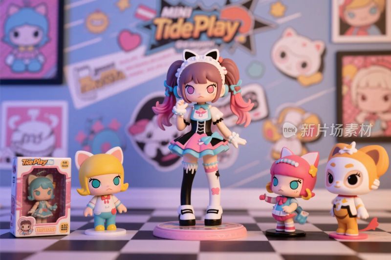 卡通玩偶插画场景