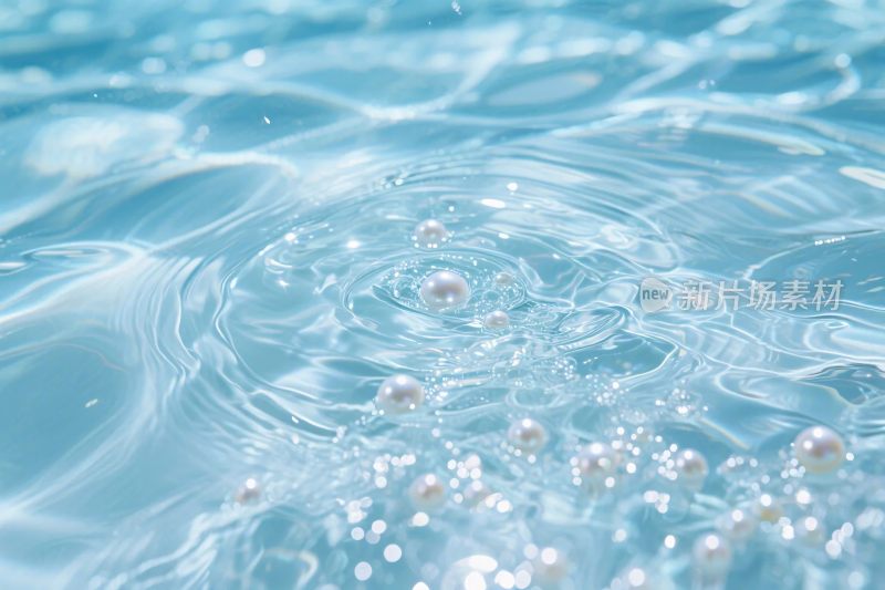 水面气泡动态插画