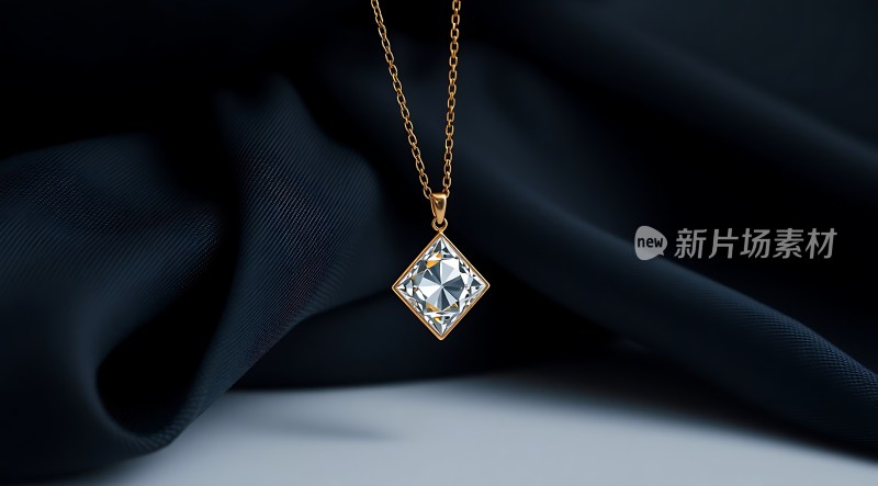 璀璨钻石项链闪耀着奢华光芒