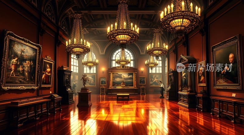 艺术殿堂光影交织的古典之美