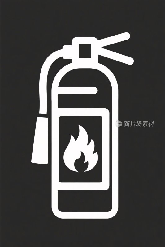 灭火器图标插画