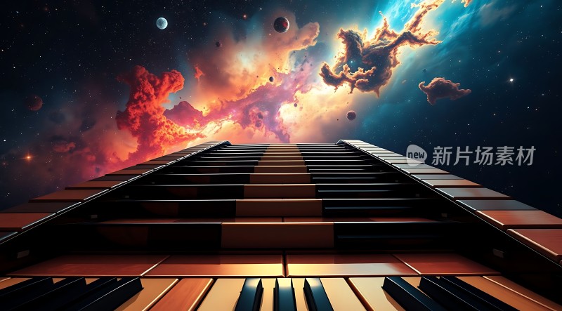钢琴键通向宇宙