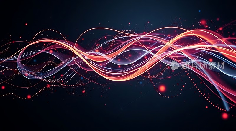 光波交织色彩斑斓