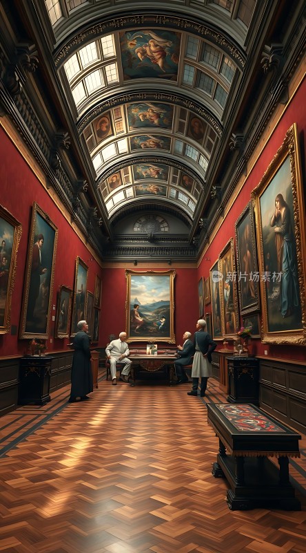 艺术殿堂经典画作与优雅建筑相得益彰