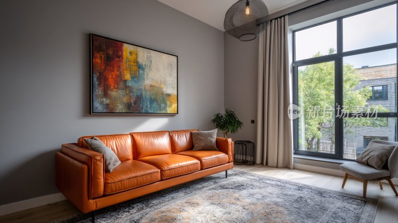 现代简约风客厅沙发场景