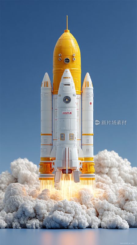 火箭发射升空场景