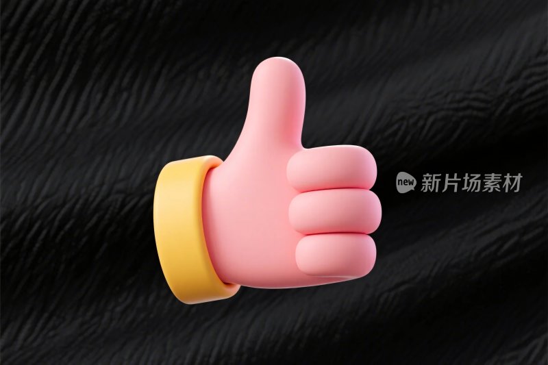 卡通点赞手势图标