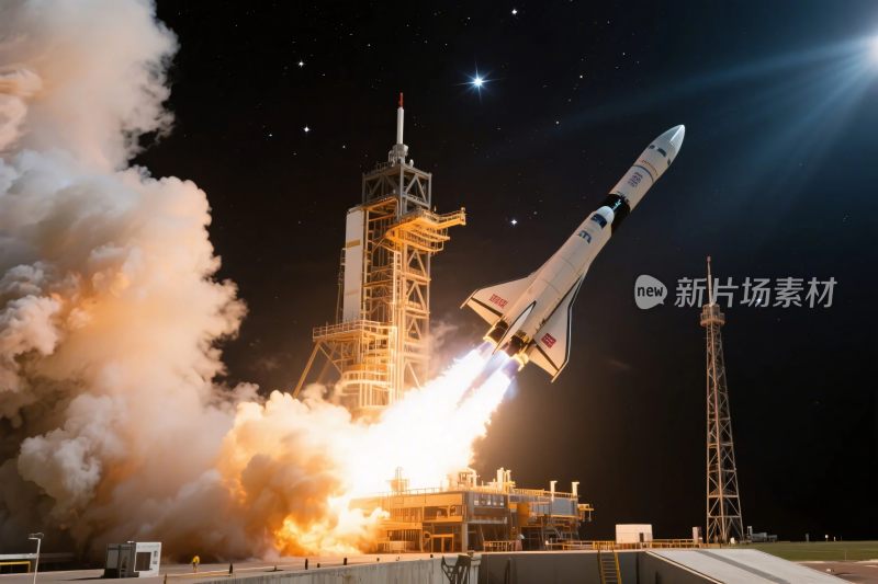 火箭发射升空场景
