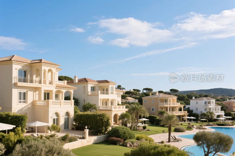 海滨高端住宅景观图