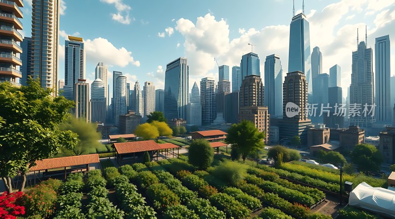 城市绿洲现代与自然的和谐共生