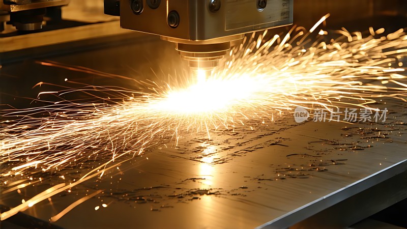 切割金属火花四溅