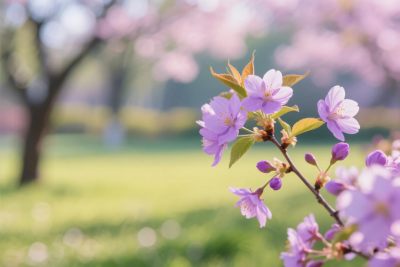 春日樱花美景图