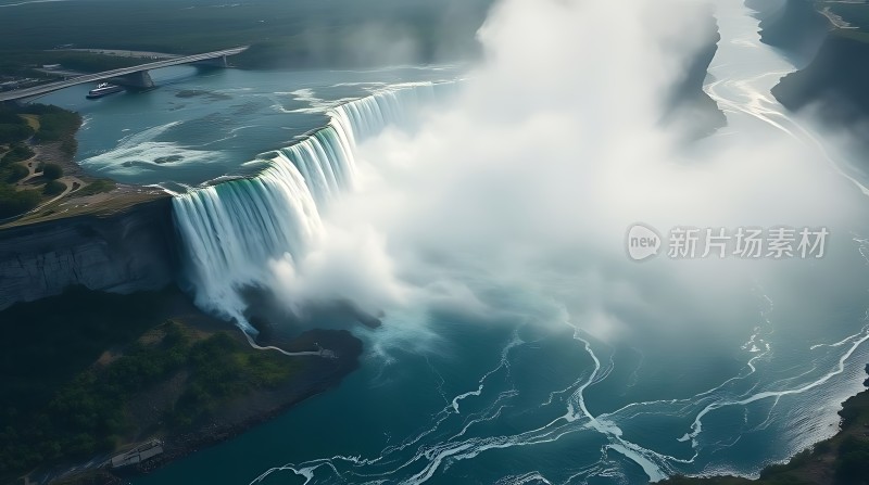 尼亚加拉瀑布壮观景色
