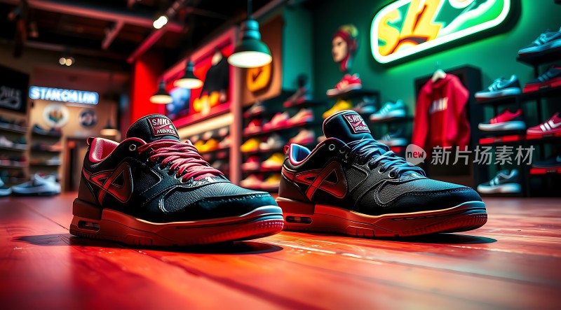 新片场素材 篮球鞋展示